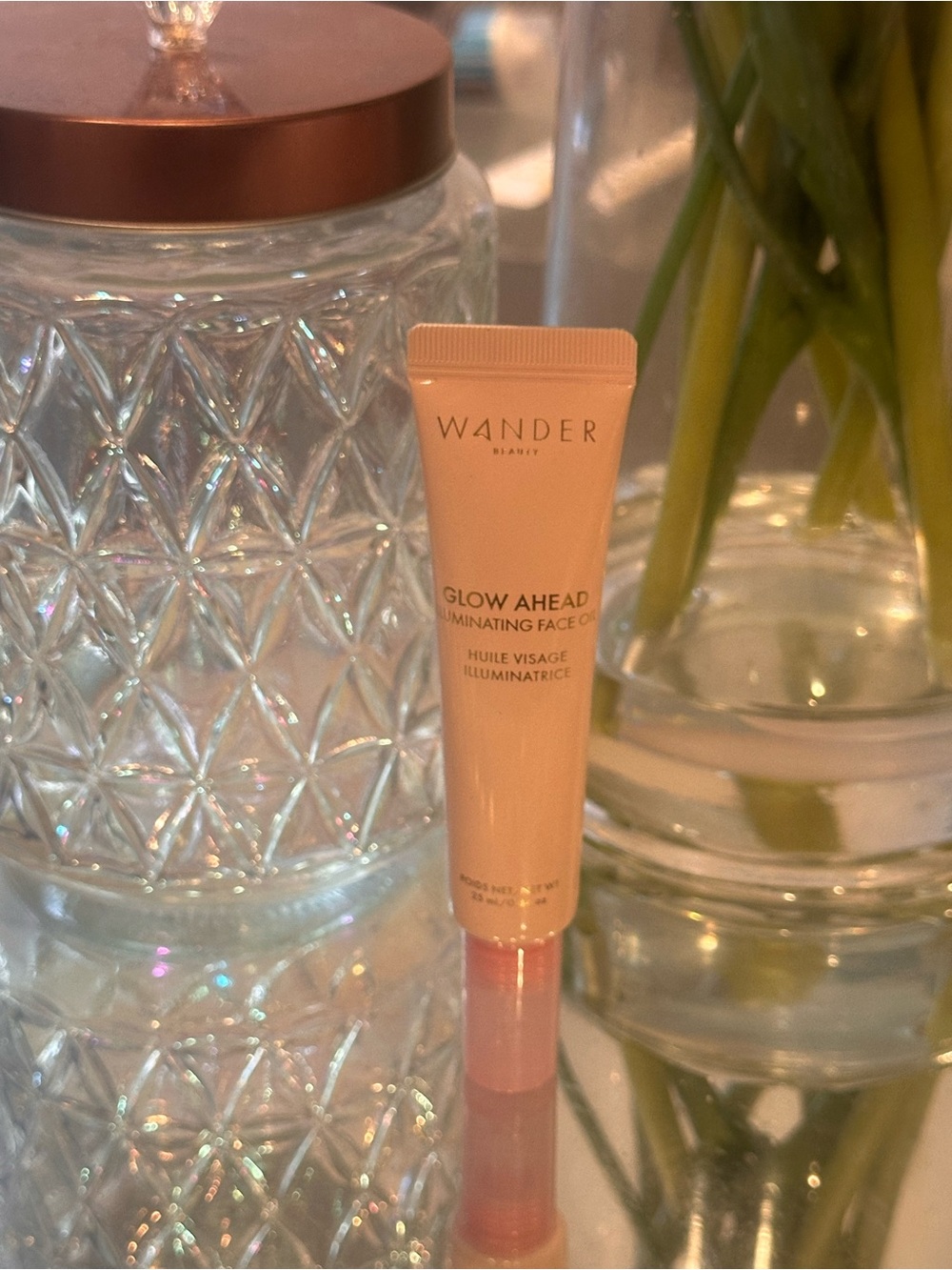 Wander Beauty Glow Ahead Face Oil 0.84oz NIB Hydrating Dewy Radiance Glow SEALED